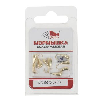 Мормышка вольф. SKYFISH "Уралка с ушком", золото №56-3.0-GO